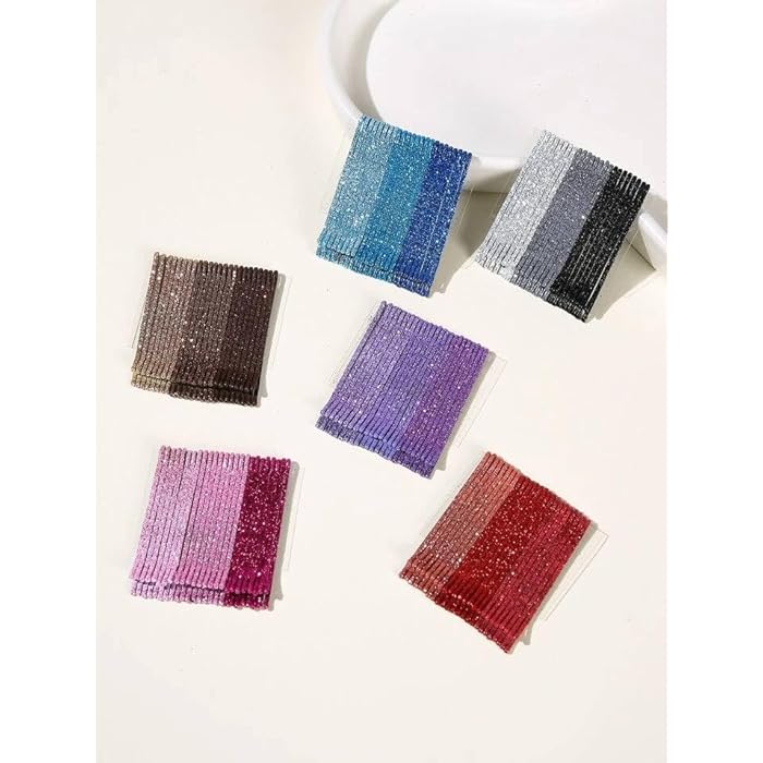 24Pcs/Set Hair Clip Lady Bobby Pins Colorful Hairpins For Women Invisible Wave Hairgrip Barrette Hair Clips Accessories (Pink) - Image 3